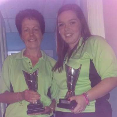 Dorset Superleague Pairs Runners-up Jean Brown and Katie Mitchell 2014-2015