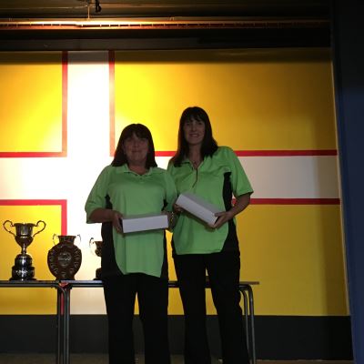 Dorset Superleague Ladies Pairs Runners-up Julie Boggust and Trina Perry 2015-2016
