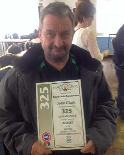 John Clark with 325th Appearance Certificate