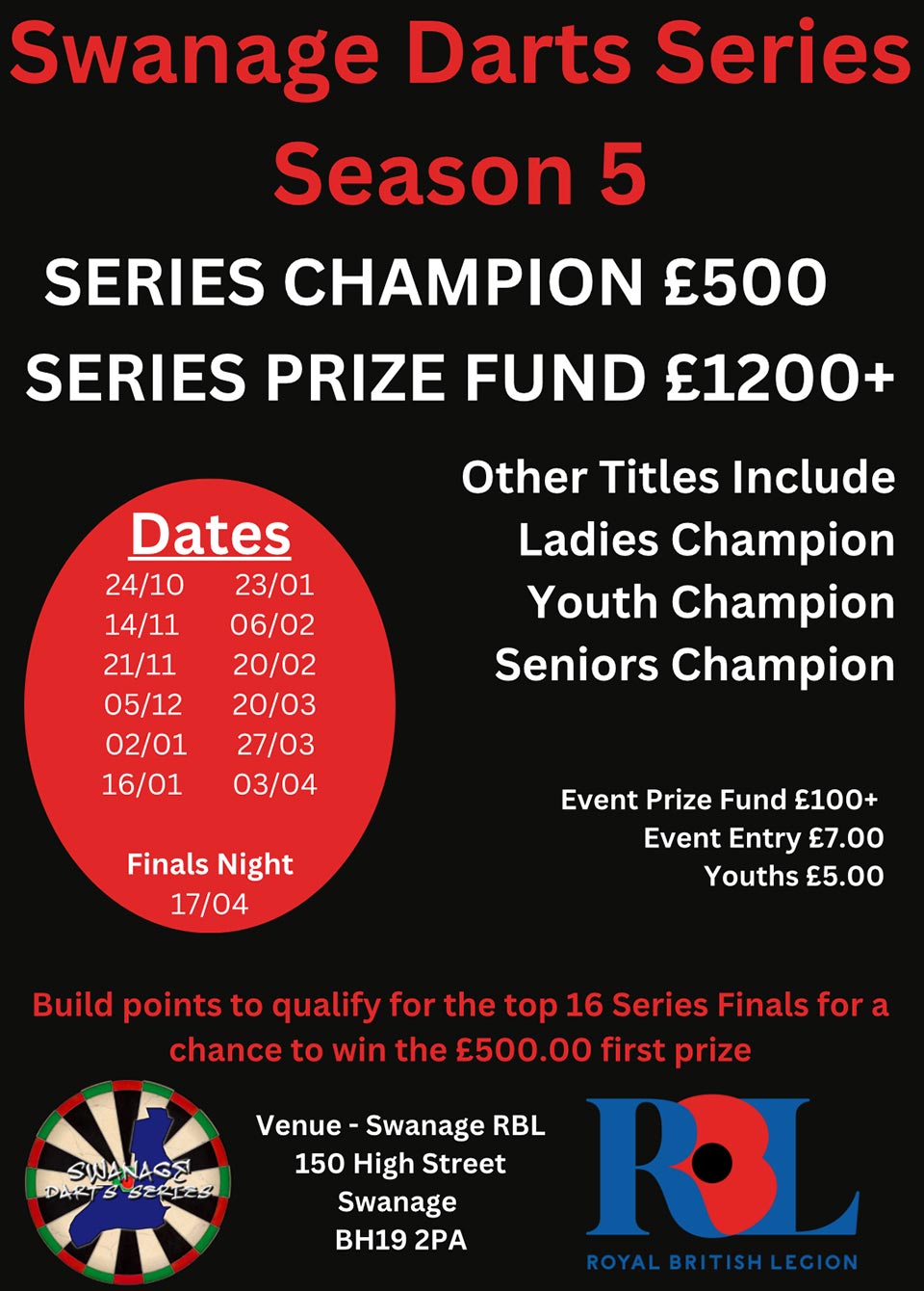Darts Competition Poster