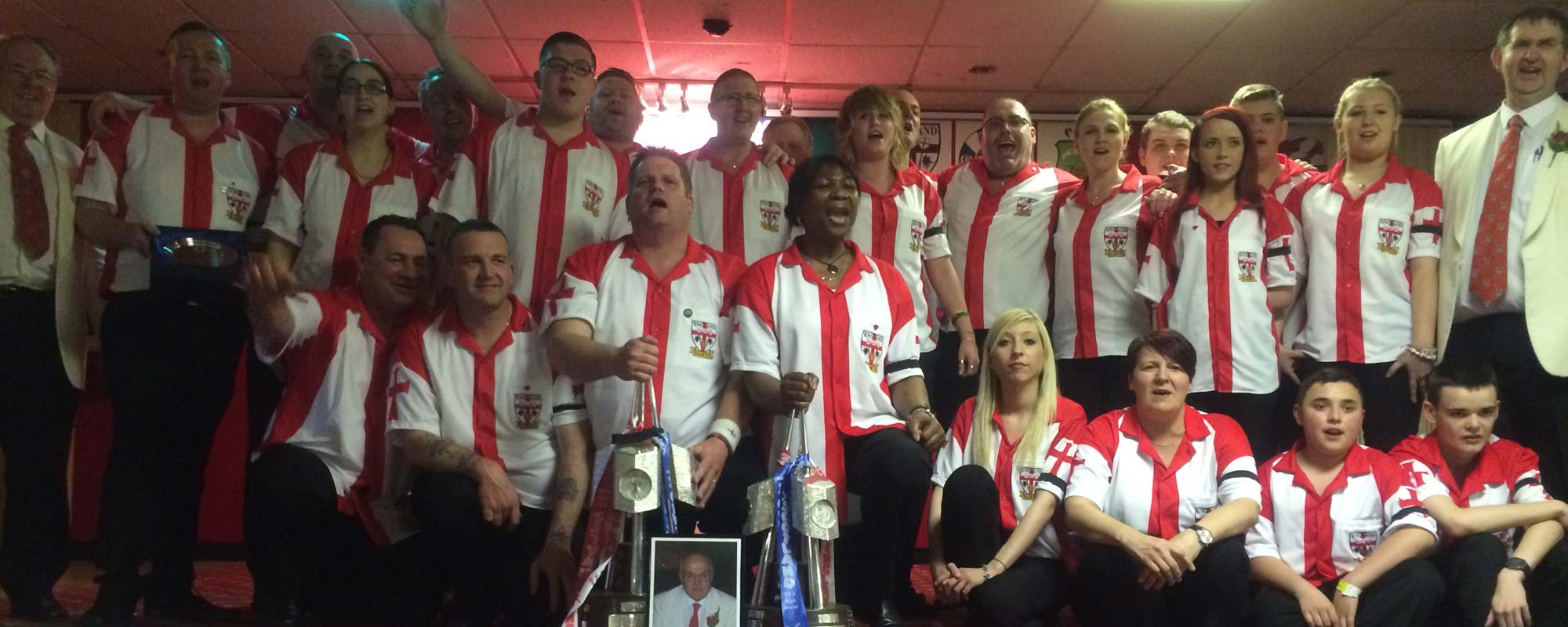 England Team for the BDO Winmau British International Darts Championships 2015 - Banner