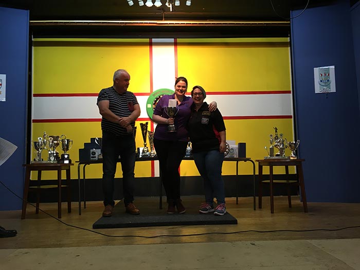 Dorset Superleague Ladies Challenge Cup Champions Abi Northover and Sam Kirton 2016-2017